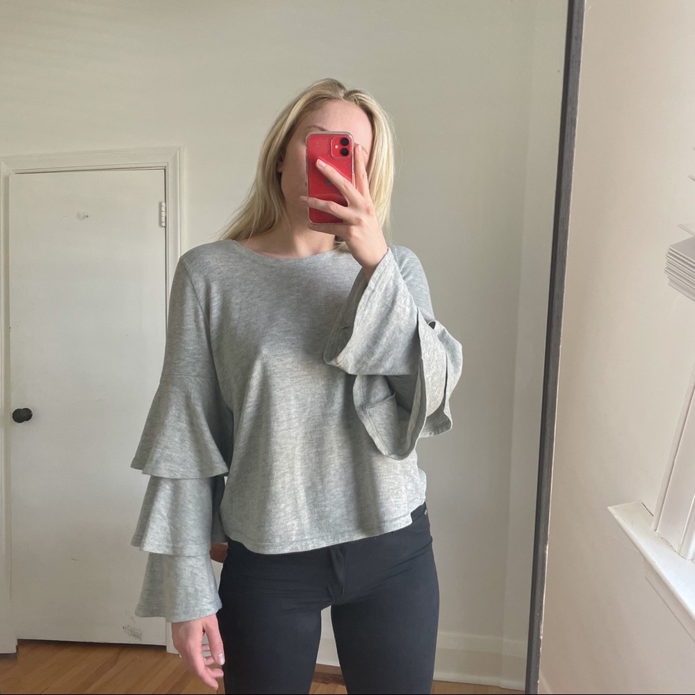 JACK by BB Dakota Bell Sleeve Top